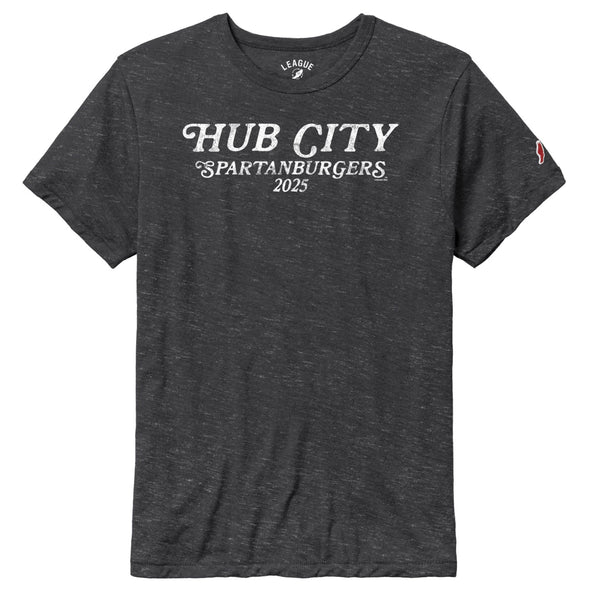 Adult Charcoal Grey White Script L2 Tee