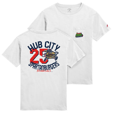 White Inaugural Season League Pocket Tee