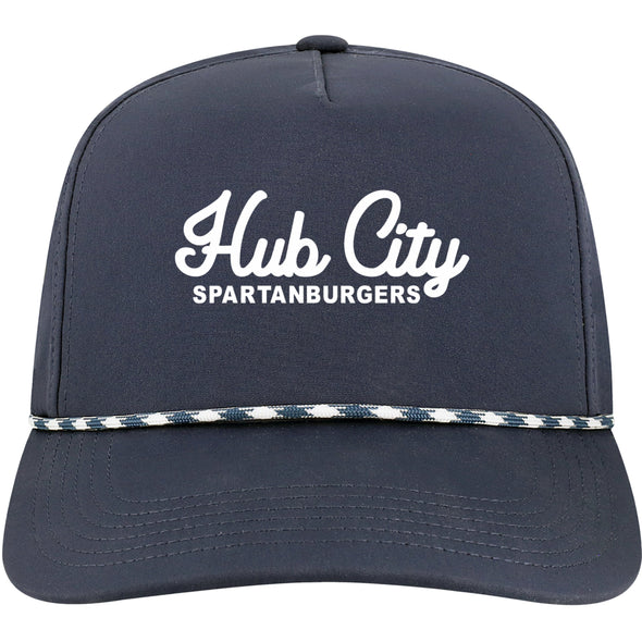L2 Navy Caddy W Rope Script Hat