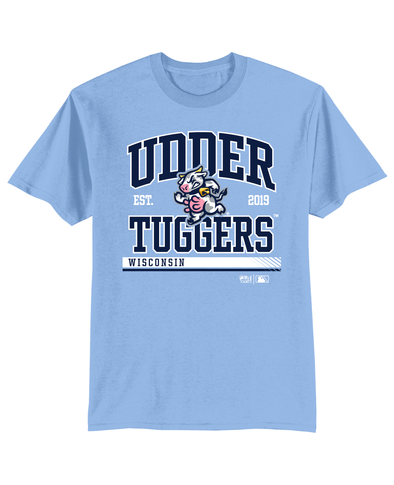 Wisconsin Udder Tuggers Carolina Blue Silly Toast Milo T-Shirt