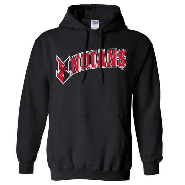 Indianapolis Indians Adult Black Wordmark Hoodie