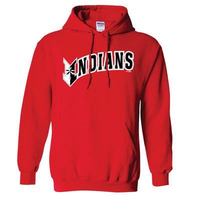 Indianapolis Indians Adult Red Wordmark Hoodie