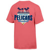 Myrtle Beach Pelicans Comfort Wash Coral Craze Short Sleeve Tee