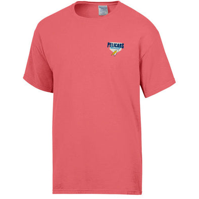 Myrtle Beach Pelicans Comfort Wash Coral Craze Short Sleeve Tee