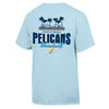 Myrtle Beach Pelicans Comfort Wash Soothing Blue LC Short Sleeve Tee