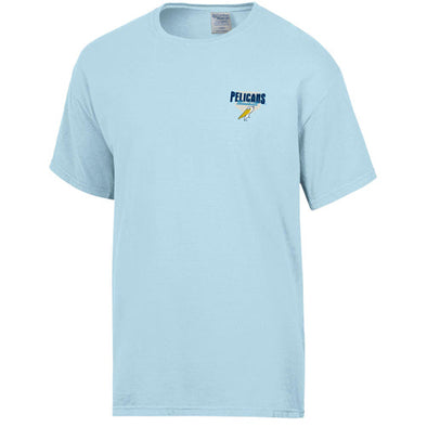 Myrtle Beach Pelicans Comfort Wash Soothing Blue LC Short Sleeve Tee
