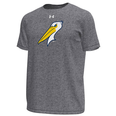 Myrtle Beach Pelicans Under Armour Carbon Heather Alternate Tech Tee