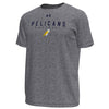 Myrtle Beach Pelicans Under Armour Carbon Heather Script Tech Tee