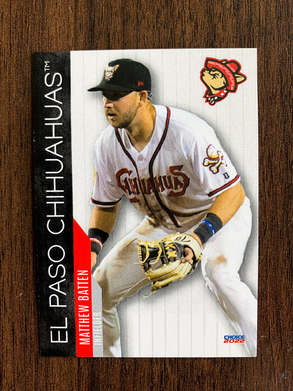 2022 EL PASO CHIHUAHUAS OFFICIAL TEAM CARD SET