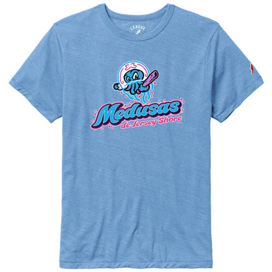 Jersey Shore BlueClaws Copa Medusas de Jersey Shore Power Blue T-Shirt