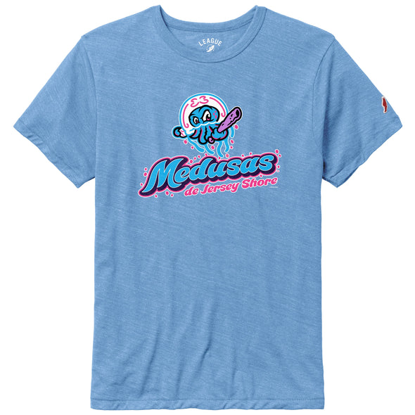 Jersey Shore BlueClaws Copa Medusas de Jersey Shore Power Blue T-Shirt