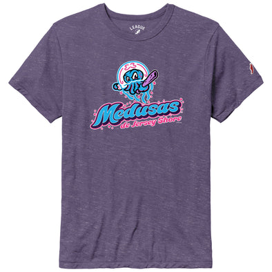 Jersey Shore BlueClaws Copa Medusas de Jersey Shore Purple Heathered T-Shirt