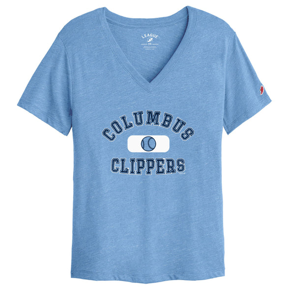 Columbus Clippers The League Women's Intramural Boyfriend V-Neck Tee