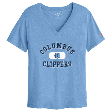Columbus Clippers The League Women's Intramural Boyfriend V-Neck Tee