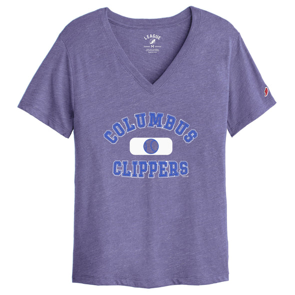 Columbus Clippers The League Women's Intramural Boyfriend V-Neck Tee