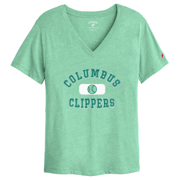 Columbus Clippers The League Women's Intramural Boyfriend V-Neck Tee