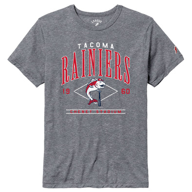 Tacoma Rainiers League Gray Triblend Slammin' Sam Tee