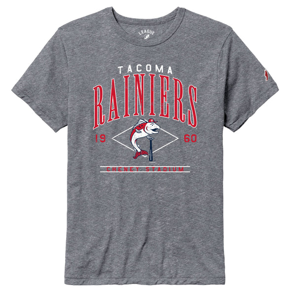 Tacoma Rainiers League Gray Triblend Slammin' Sam Tee