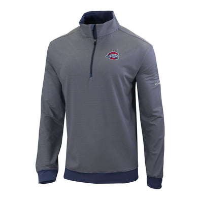 Greenville Drive Columbia Men's Navy Stripe 1/4 Zip Pullover