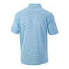 Greenville Drive Columbia Mens Light Blue Club Invite Stripe Polo