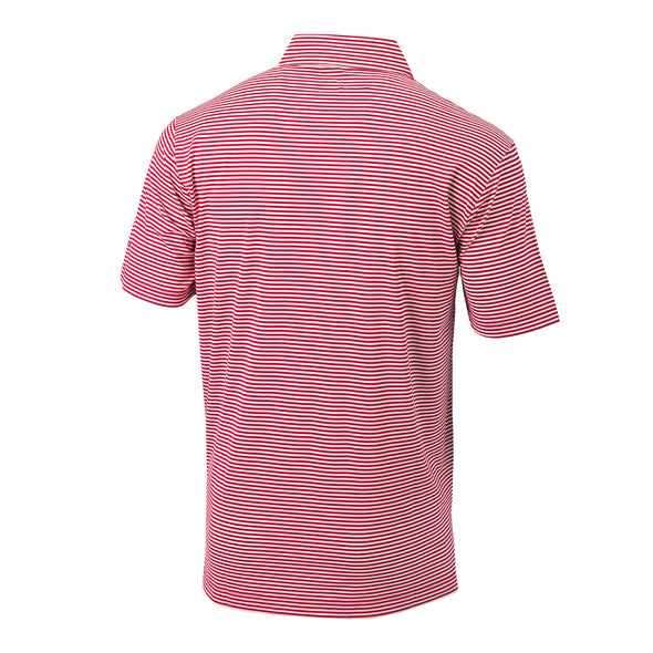 Greenville Drive Columbia Mens Club Invite Red Stripe Polo