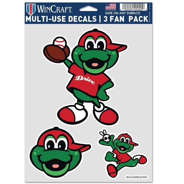 Greenville Drive Wincraft Multi Use Decal - 3 Reedy Fan Pack