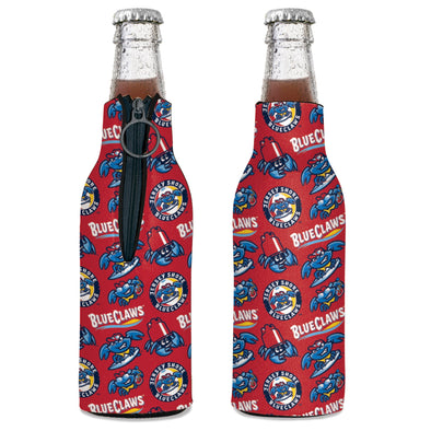 Jersey Shore BlueClaws Zip Up Bottle Cooler