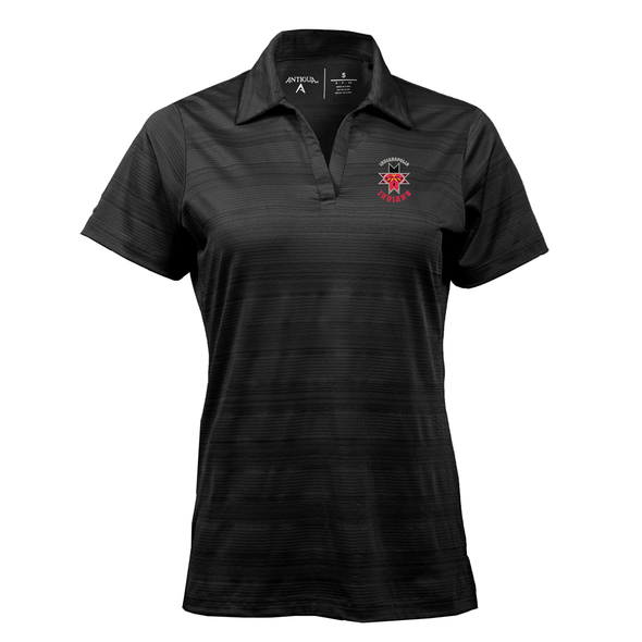 Indianapolis Indians Women's Black Primary Compass Polo