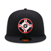 Indianapolis Indians Circle City New Era Navy Authentic On-Field 59FIFTY Cap