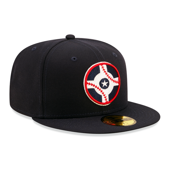 Indianapolis Indians Circle City New Era Navy Authentic On-Field 59FIFTY Cap