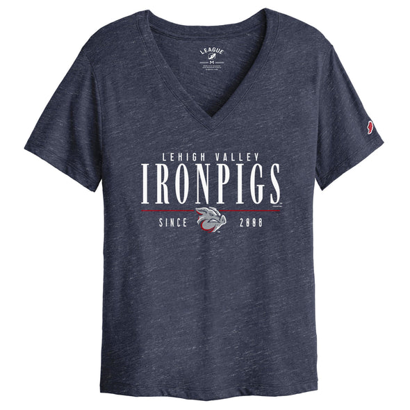 Lehigh Valley IronPigs Womens BF V-Tee