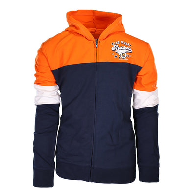 Girls' New Era LVA Orange/Navy/White Full Zip Hoodie