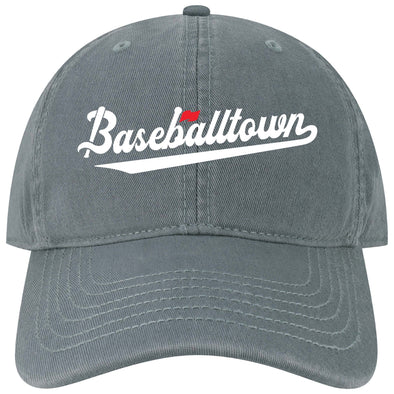Legacy Navy Baseballtown Script EZA Adjustable Hat