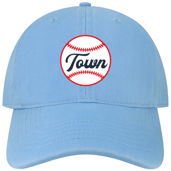 Legacy Women's Powder Blue Baseballtown Logo EZA Adjustable Hat