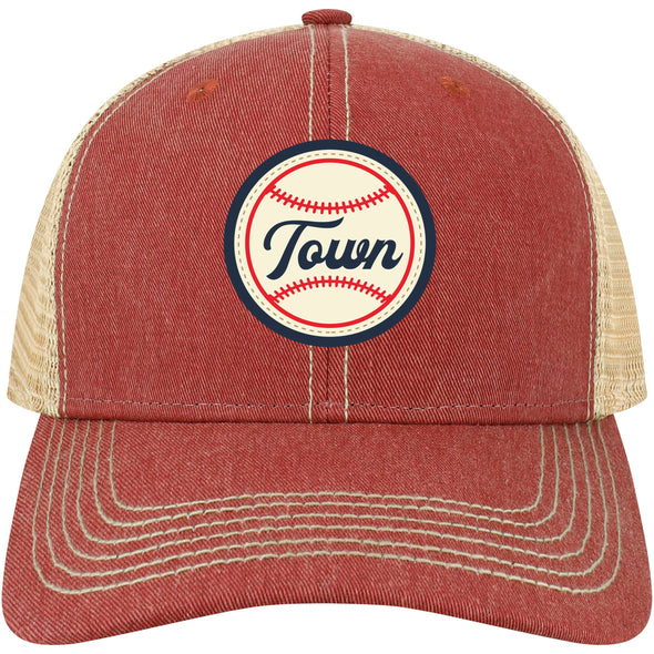 Legacy Cardinal Red Baseballtown Logo Trucker Hat