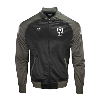 Men's Las Vegas Aviators New Era Armed Forces Day Aviator Black/Green Full Zip Fleece Jacket