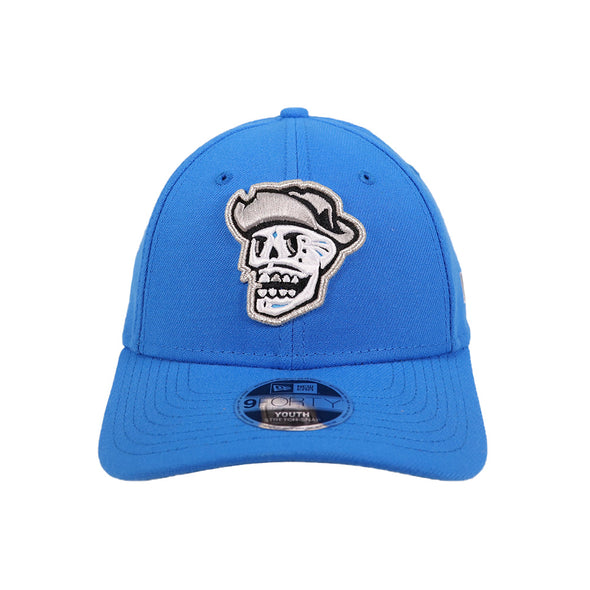 Kids' Reyes de Plata New Era Skull Blue 9FORTY Stretch-Snapback Hat