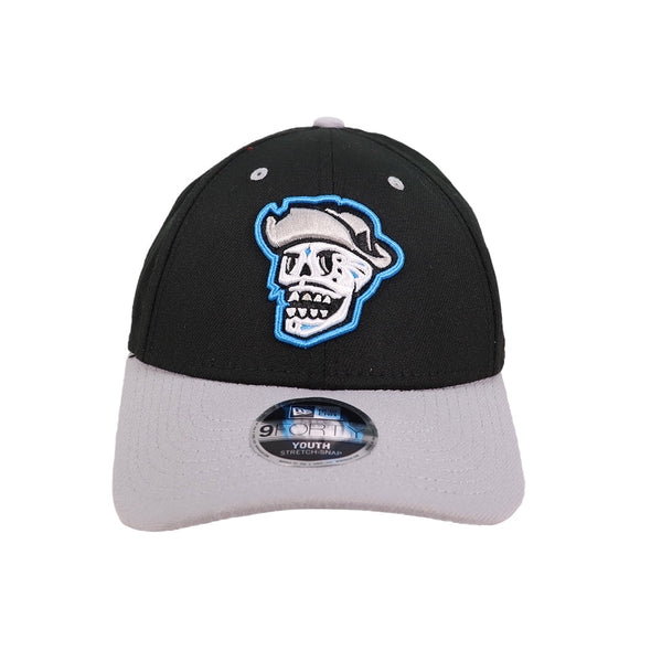 Kids' Reyes de Plata New Era Skull Black/Gray 9FORTY Stretch-Snapback Hat