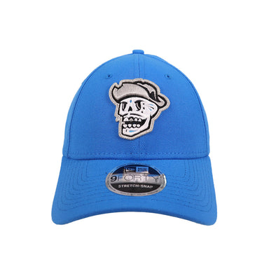 Reyes de Plata New Era Skull Blue 9FORTY Stretch-Snapback Hat