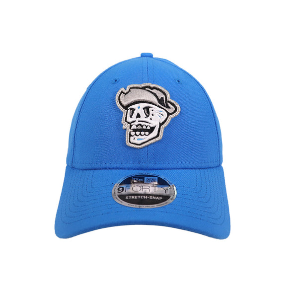 Reyes de Plata New Era Skull Blue 9FORTY Stretch-Snapback Hat