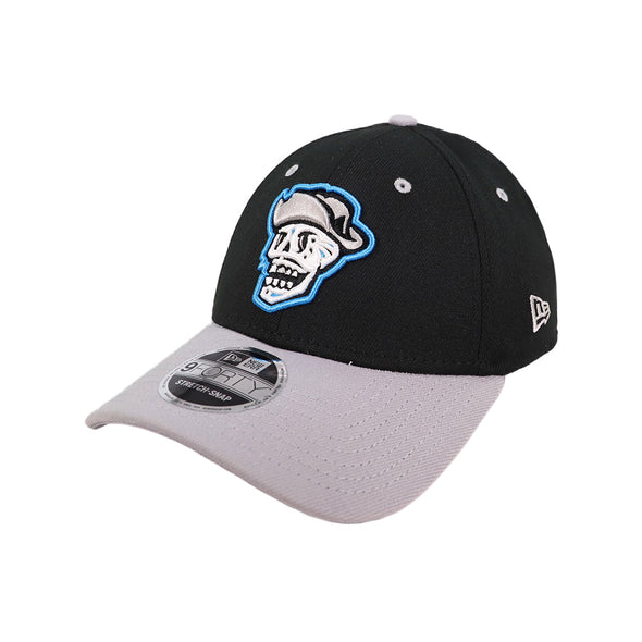 Reyes de Plata New Era Skull Black/Gray 9FORTY Stretch-Snapback Hat