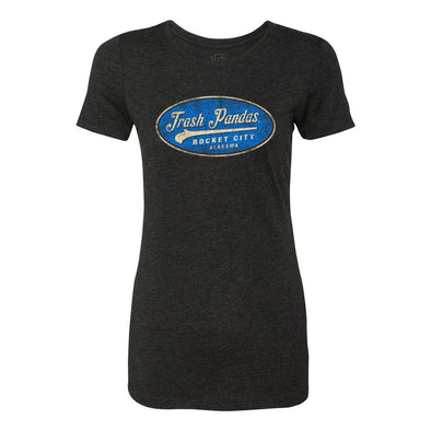 Ladies Black Oil Patch T-shirt