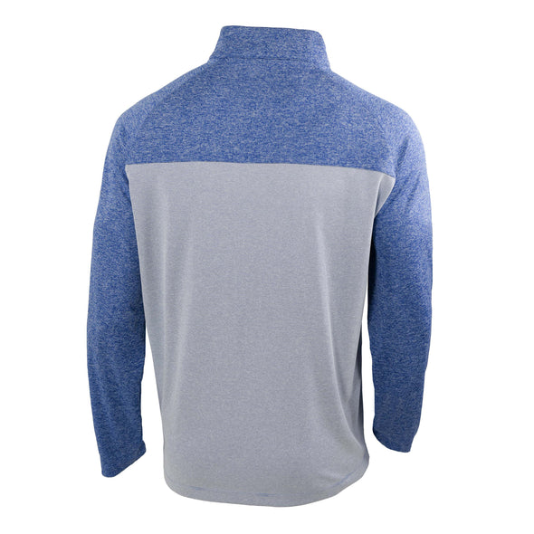 Men's Heathered Light Blue Columbia Quarter Zip