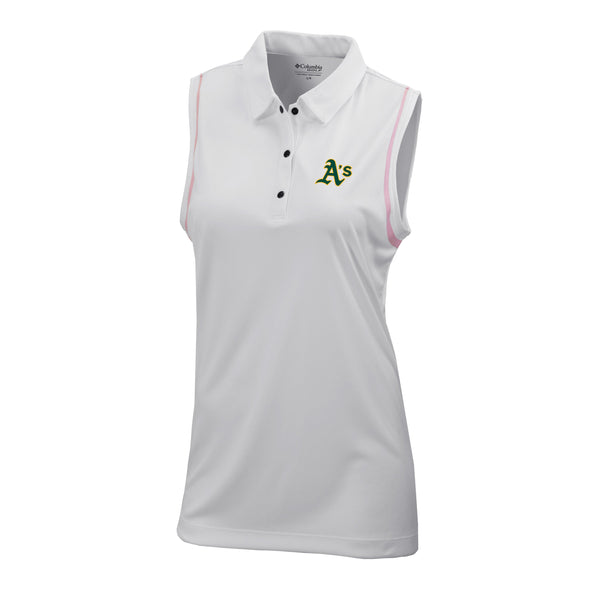 A'S WOMENS OMNI WICK POLO