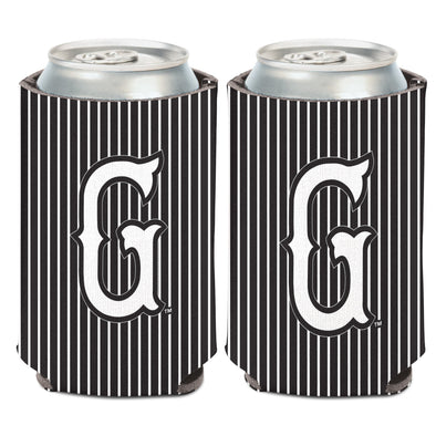 Greenville Drive Wincraft Black Pinstripe Koozie with White G logo