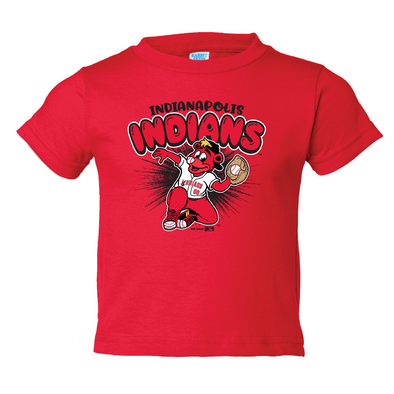 Indianapolis Indians Infant Red Rowdie Duran Tee