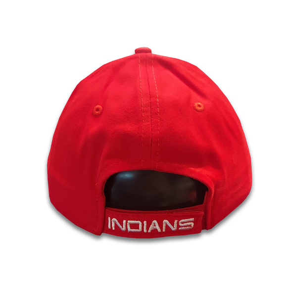 Indianapolis Indians Youth Red & White Seams Adjustable Cap