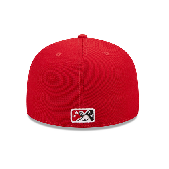 Indianapolis Indians Red Rowdie Marvel's Defenders of the Diamond Authentic On-Field New Era 59FIFTY Cap