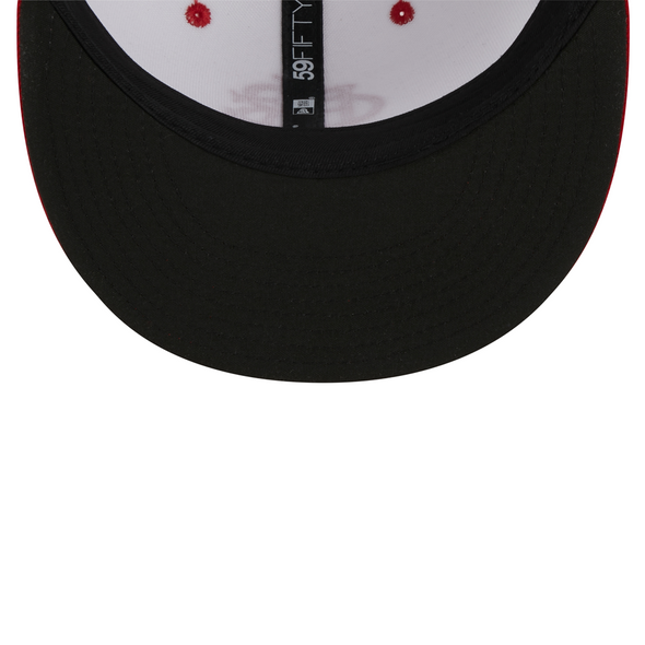 Indianapolis ABC's White/Red Official On-Field New Era 59FIFTY Cap