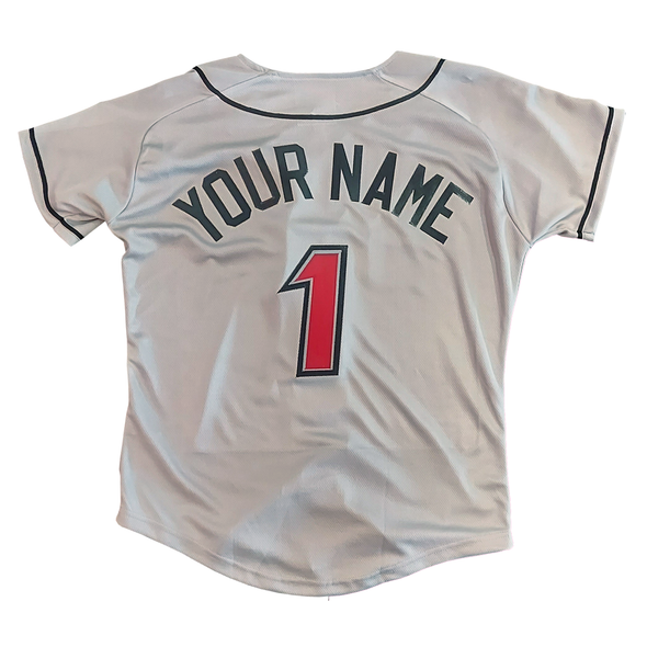 Indianapolis Indians Youth Grey Road Replica Jersey